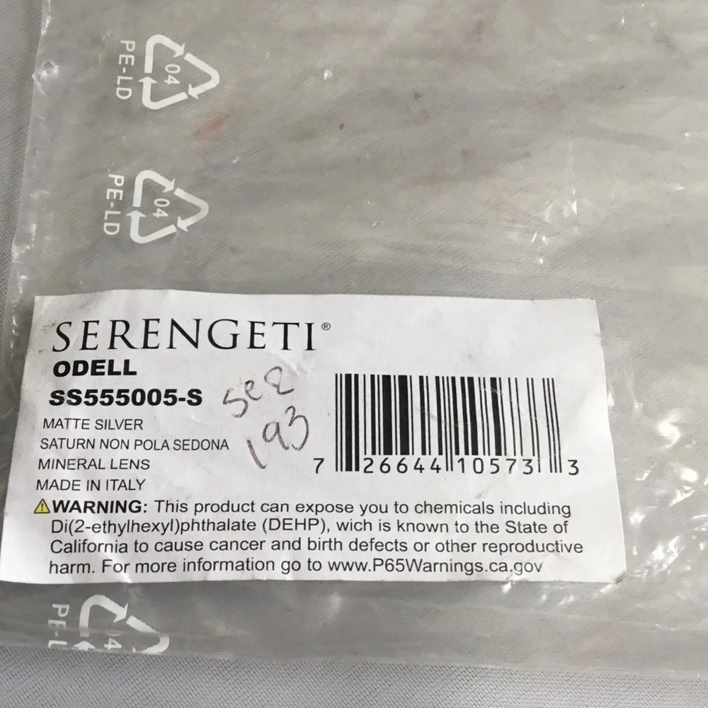 Serengeti Odell Silver Frame Sunglasses with Pink Lenses. - Picture 5 of 5